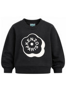 Felpa per bambina Kenzo Kids nera con stampa grafica Boke Flower K62016 09B KENZO KIDS 