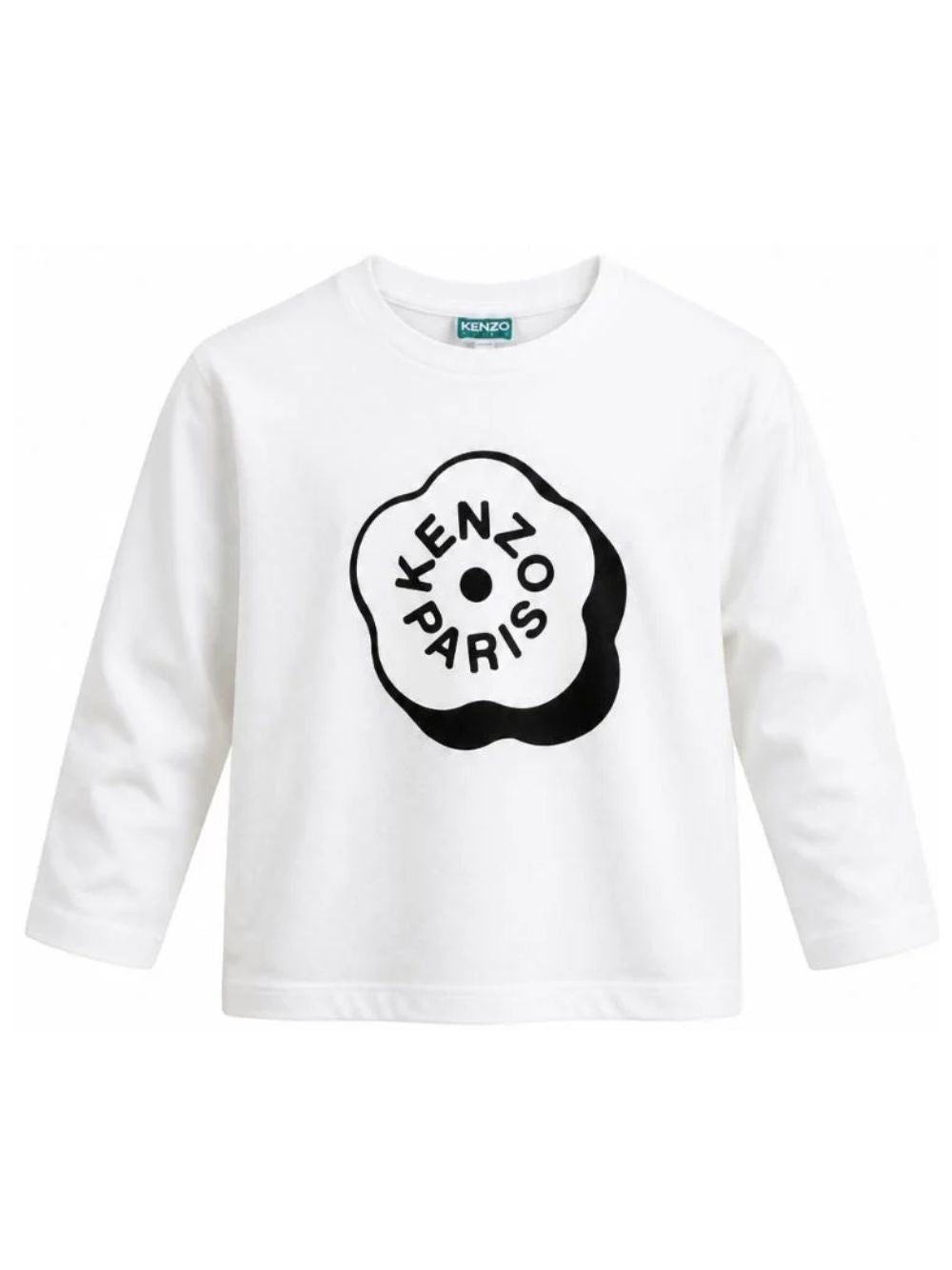 T-shirt per bambini Kenzo Kids bianca con stampa grafica K62020 117 KENZO KIDS 