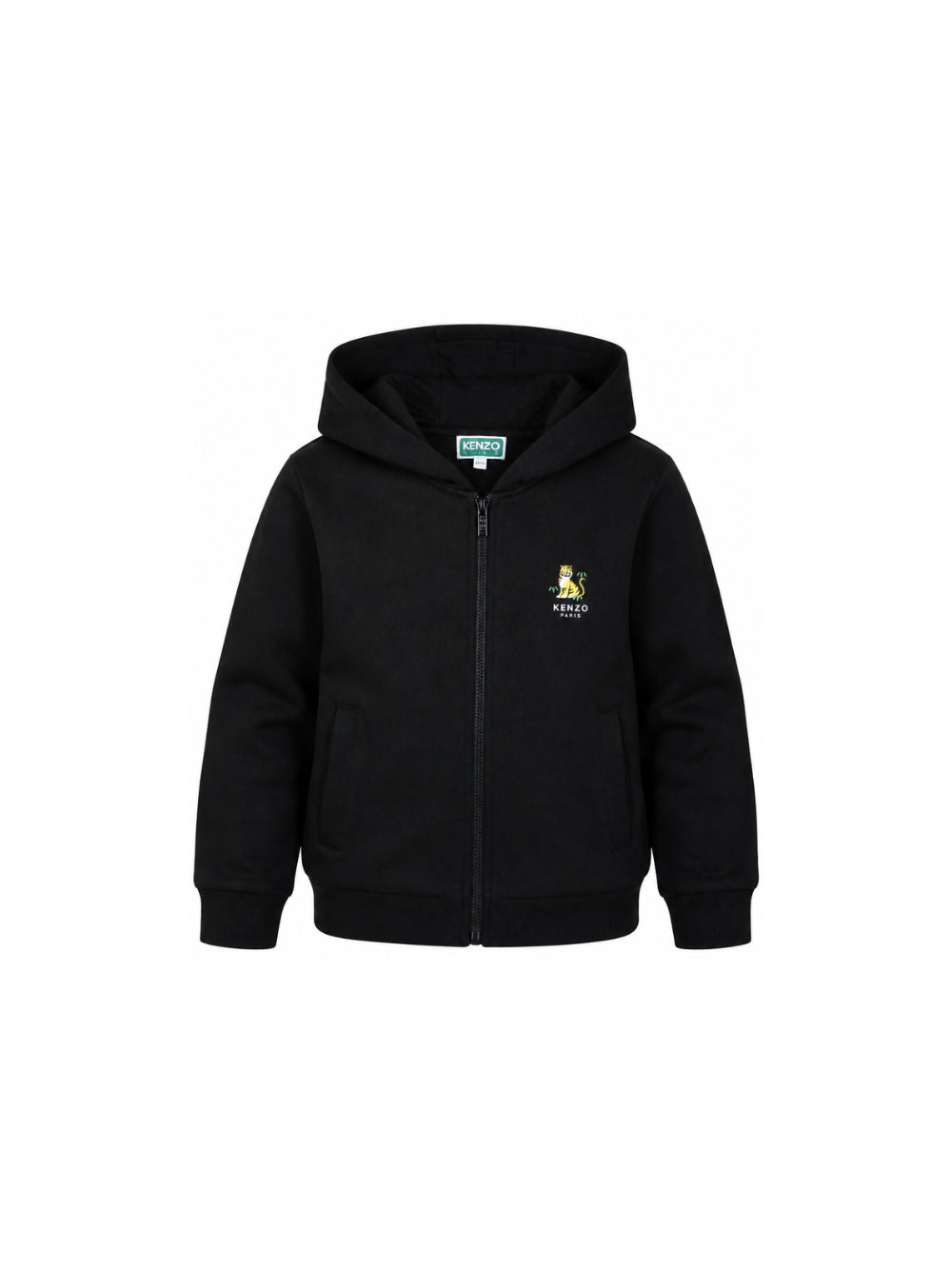 Felpa per bambino Kenzo Kids nera con applicazione Tiger K62023 09B KENZO KIDS 