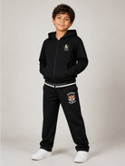 Felpa per bambino Kenzo Kids nera con applicazione Tiger K62023 09B KENZO KIDS 