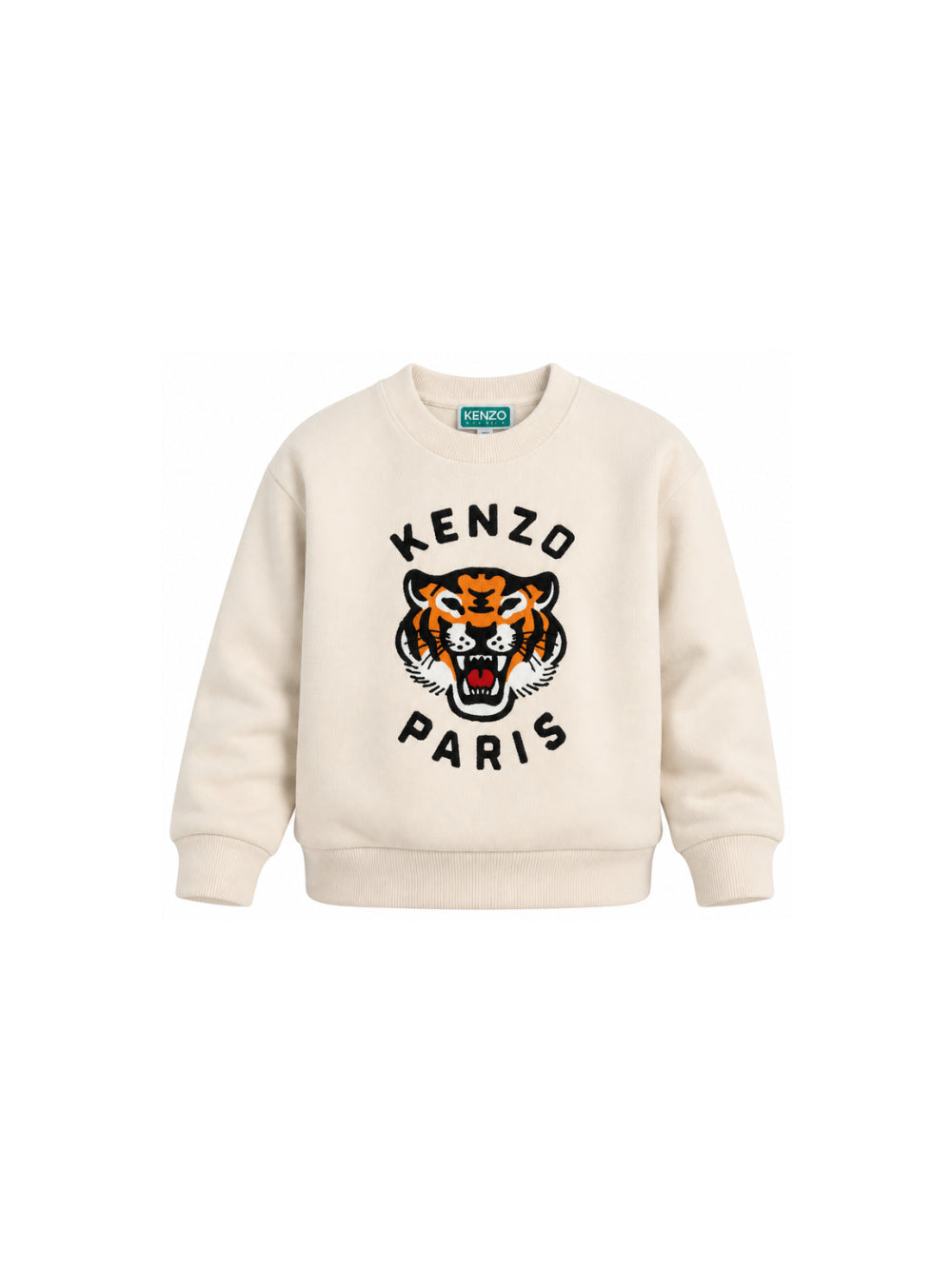 Felpa per bambino Kenzo Kids beige con stampa tigre K62029 21G KENZO KIDS 