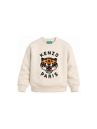 Felpa per bambino Kenzo Kids beige con stampa tigre K62029 21G KENZO KIDS 