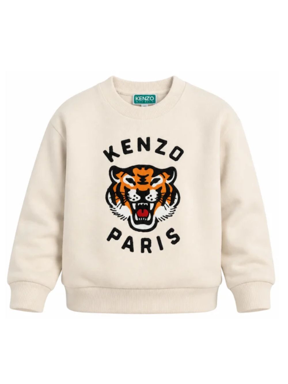 Felpa per bambino Kenzo Kids beige con stampa tigre K62029 21G KENZO KIDS 