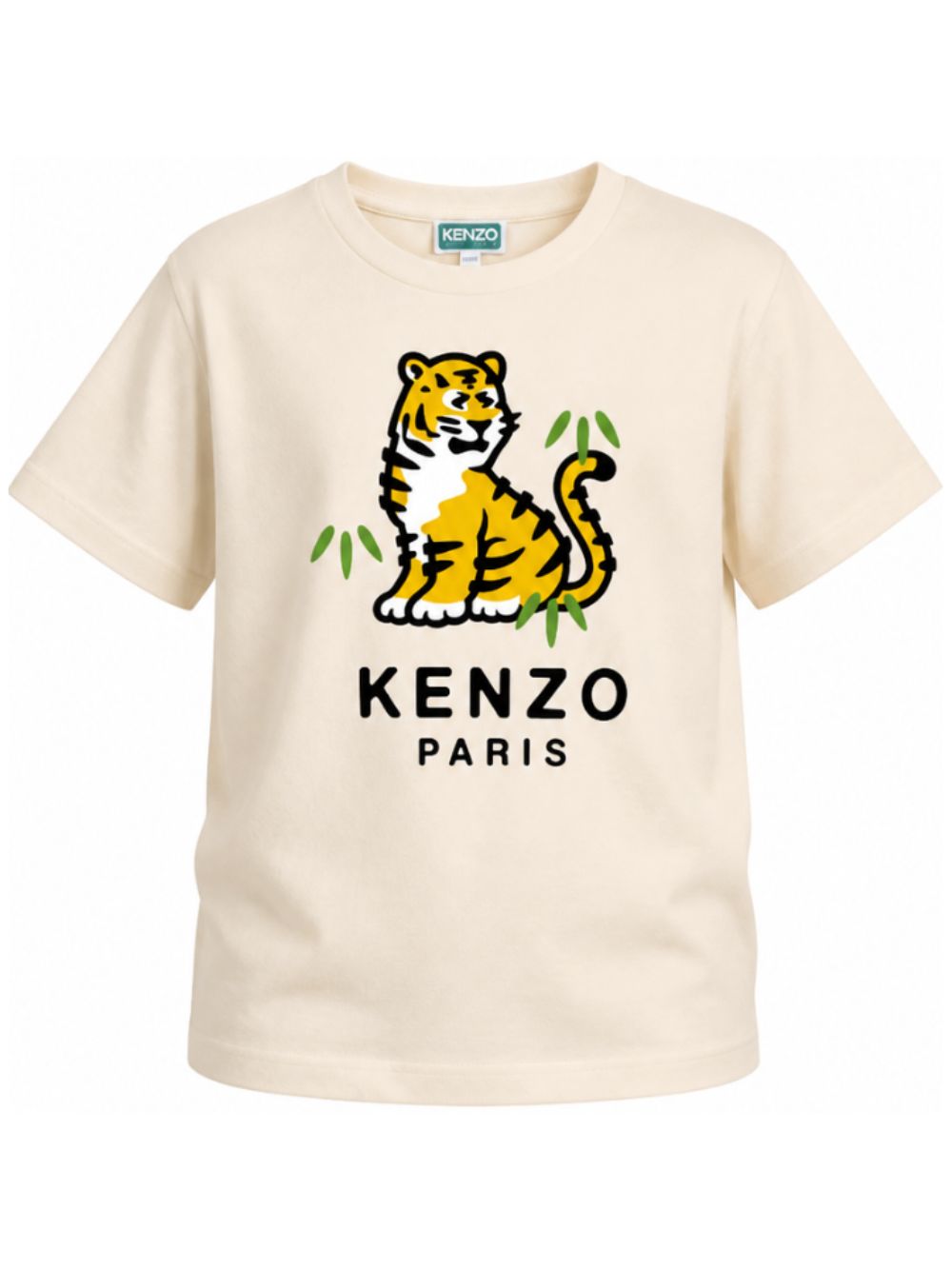 T-shirt per bambino Kenzo Kids beige con motivo Tiger K62033 21G KENZO KIDS 