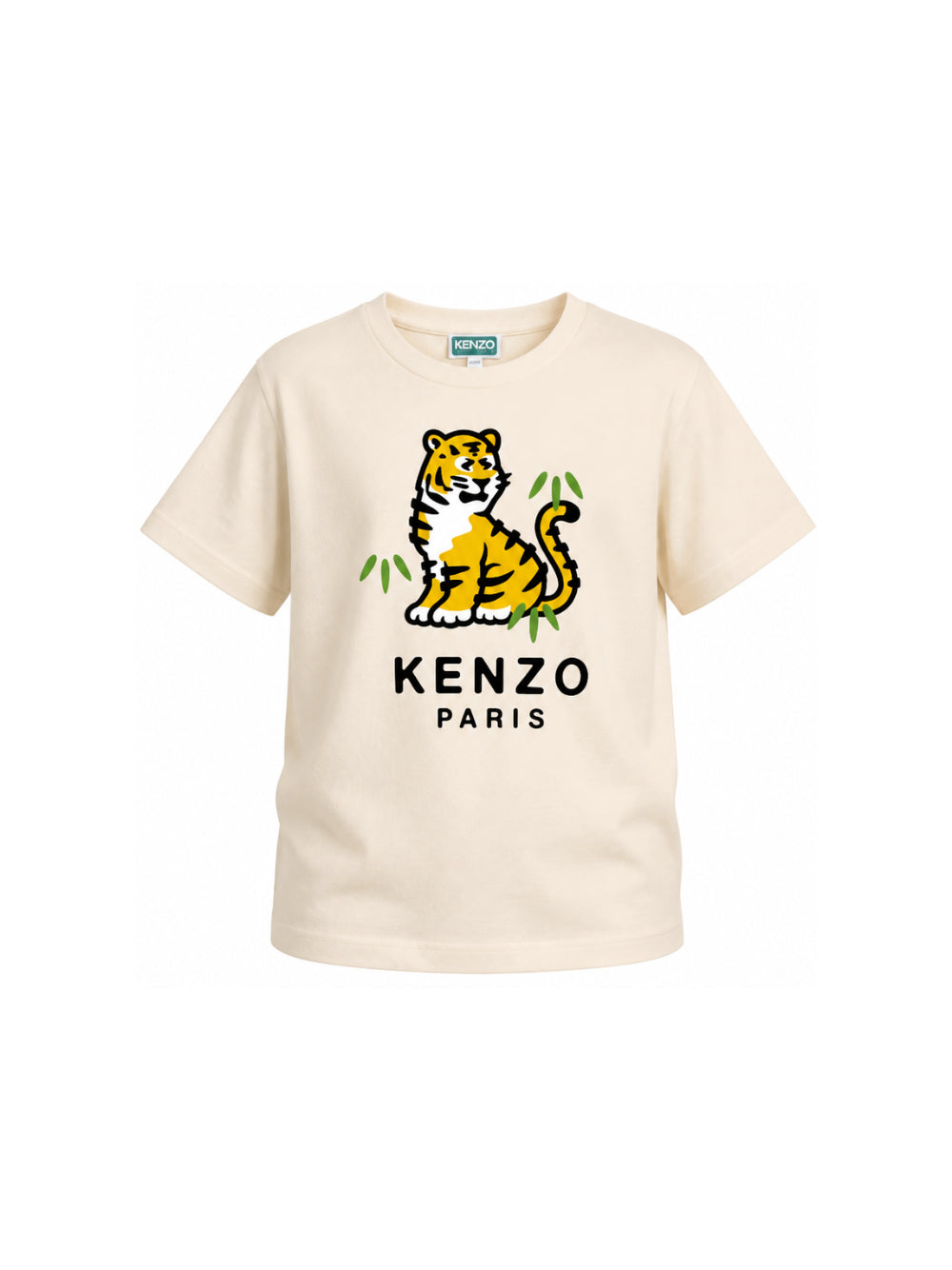 T-shirt per bambino Kenzo Kids beige con motivo Tiger K62033 21G KENZO KIDS 