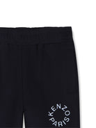 Tuta sportiva per bambino Kenzo Kids nera con logo stampato sul davanti K62039 845 KENZO KIDS 