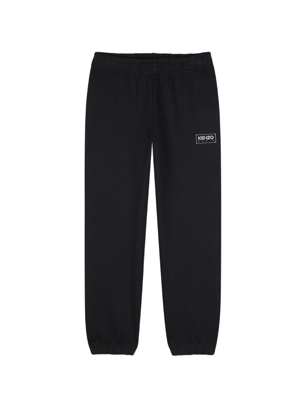 Pantaloni sportivi per bambino Kenzo Kids neri con logo applicato sul davanti K62042 09B KENZO KIDS 