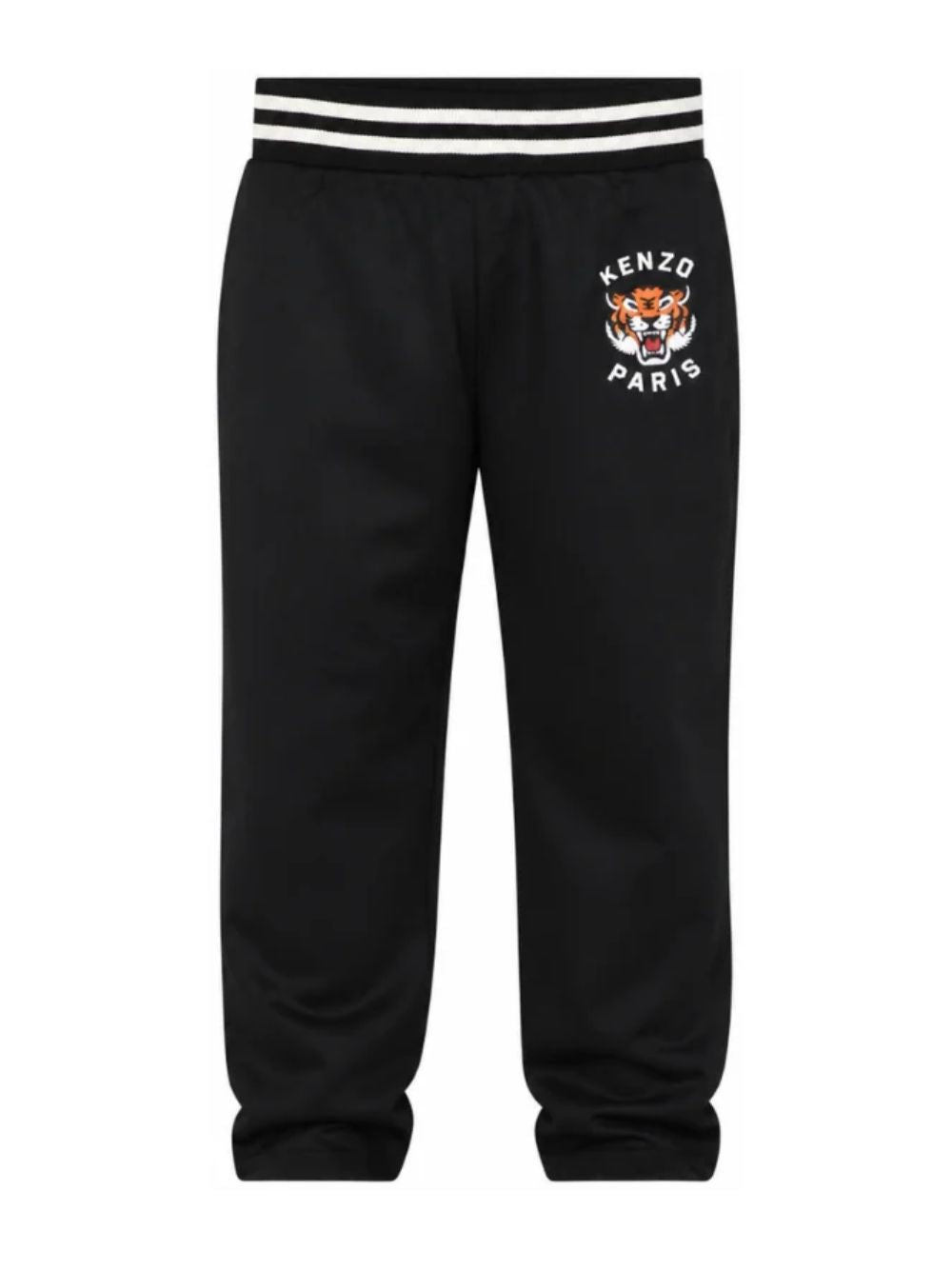 Pantaloni sportivi per bambino Kenzo Kids neri con stampa Tiger K62044 09B KENZO KIDS 