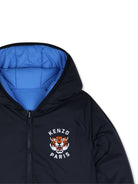 Giubbino per bambino Kenzo Kids nero con design reversibile K62047 845 KENZO KIDS 