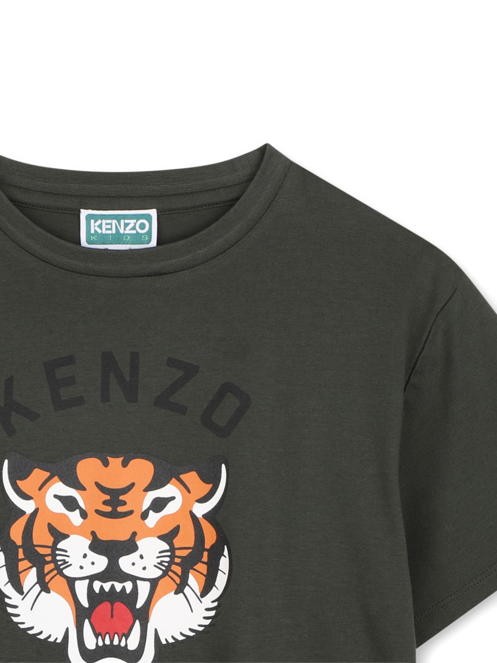 T-shirt per bambino Kenzo Kids verde con motivo Tiger K62051 64Q KENZO KIDS 