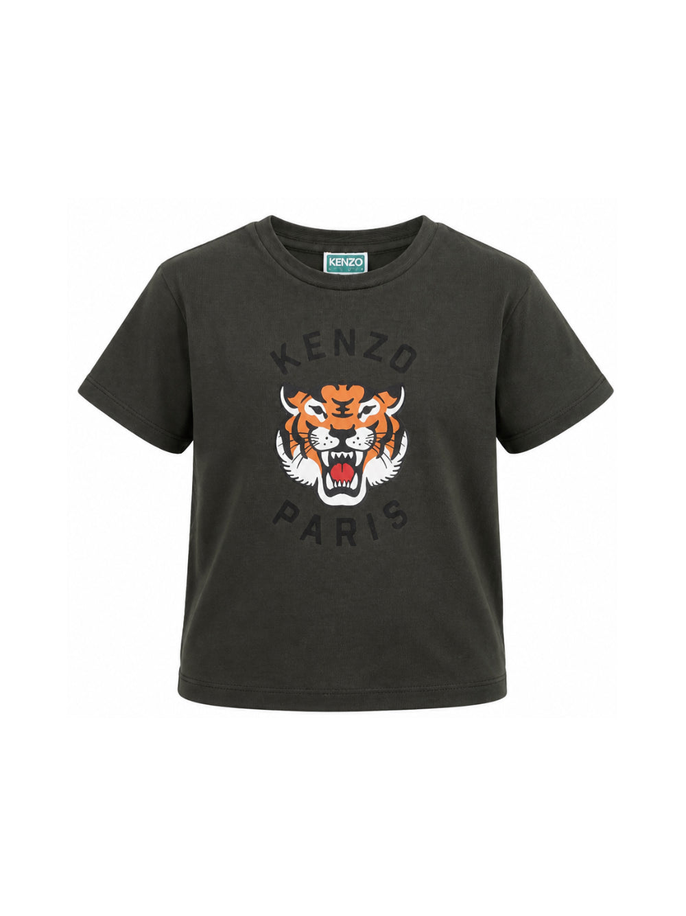 T-shirt per bambino Kenzo Kids verde con motivo Tiger K62051 64Q KENZO KIDS 