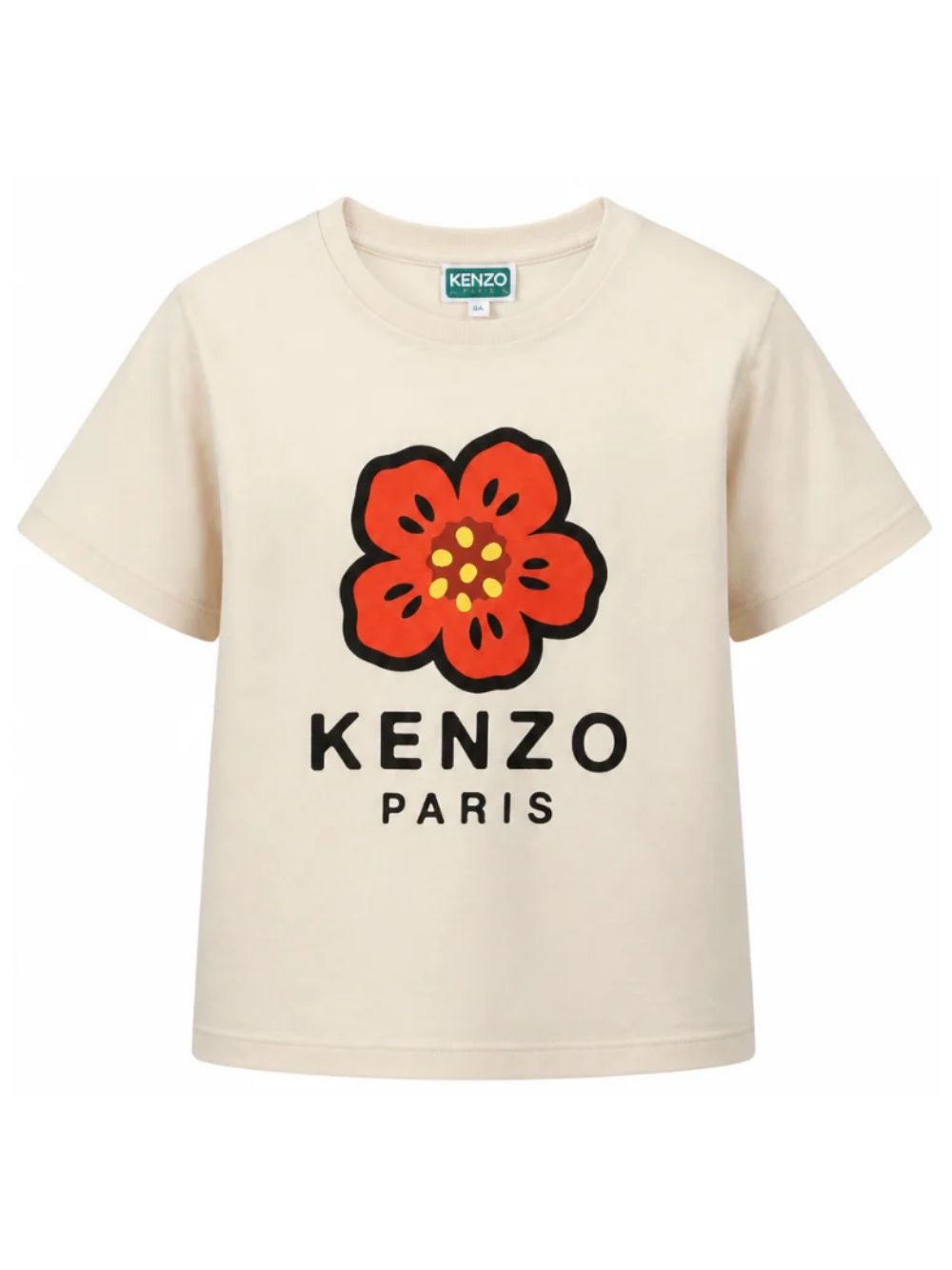 T-shirt per bambina Kenzo Kids bianca con stampa Boke Flower sul davanti K62053 21G KENZO KIDS 