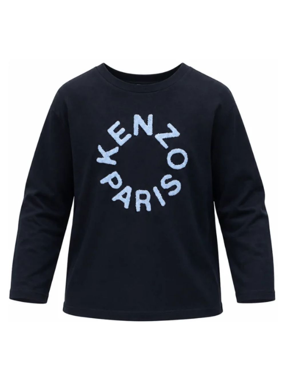 T-shirt per bambino Kenzo Kids blu con applicazione logo K62054 845 KENZO KIDS 