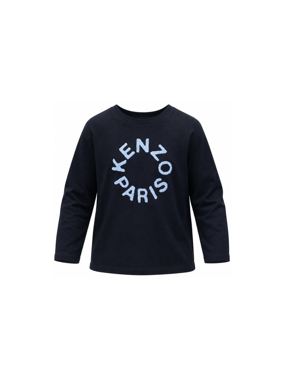 T-shirt per bambino Kenzo Kids blu con applicazione logo K62054 845 KENZO KIDS 
