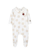 Set di tutina, berretto e bavaglino per neonati Kenzo Kids bianco Boke Flower (set da tre) K62068 117 KENZO KIDS 