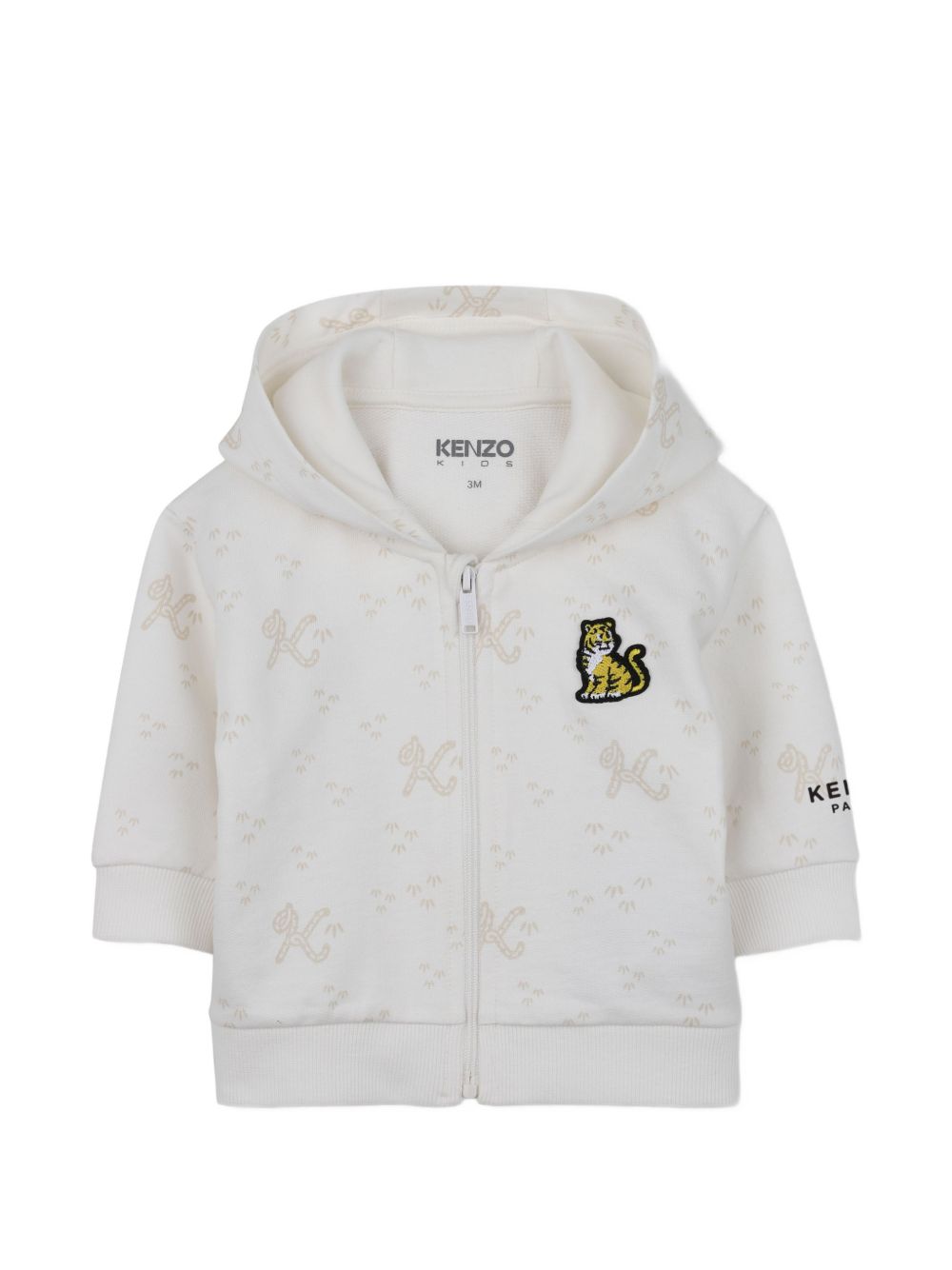 Set tre pezzi per neonato Kenzo Kids bianco con stampa tigre K62070 117 KENZO KIDS 