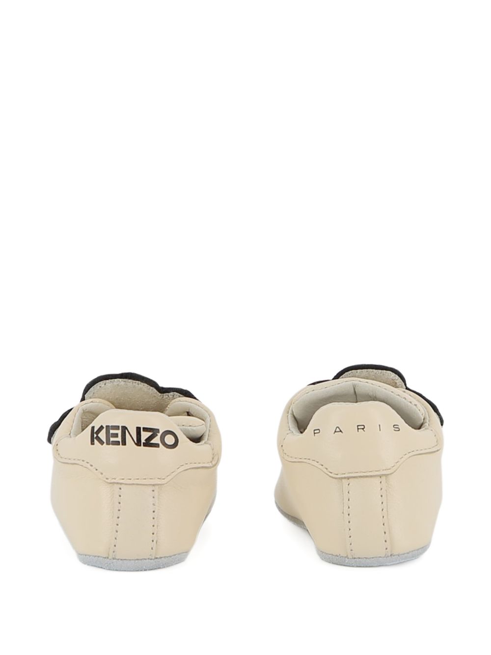 Scarpe primi passi per neonati Kenzo Kids beige con applicazione Flower K62071 117 KENZO KIDS 