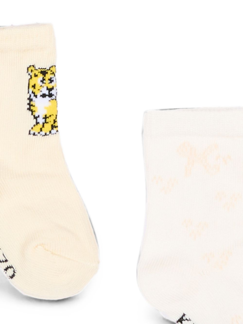 Set di due calzini per neonati Kenzo Kids multicolore con ricamo Tigre K62072 C21 KENZO KIDS 