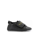 Scarpe primi passi per neonato Kenzo Kids nere con stampa logo K62077 095 KENZO KIDS 