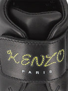 Scarpe primi passi per neonato Kenzo Kids nere con stampa logo K62077 095 KENZO KIDS 