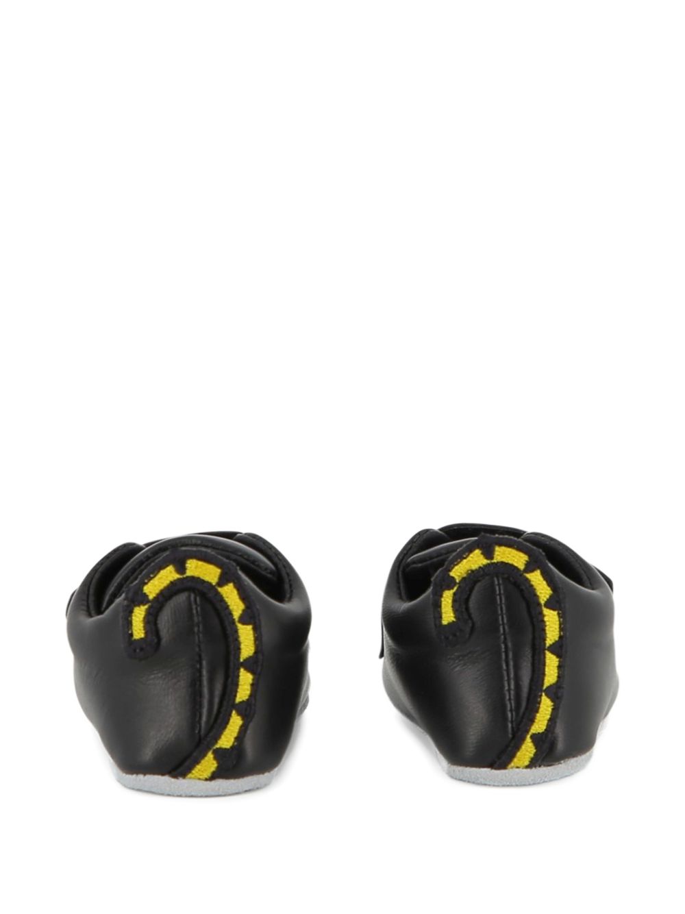 Scarpe primi passi per neonato Kenzo Kids nere con stampa logo K62077 095 KENZO KIDS 