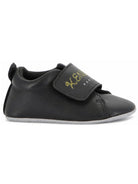 Scarpe primi passi per neonato Kenzo Kids nere con stampa logo K62077 095 KENZO KIDS 