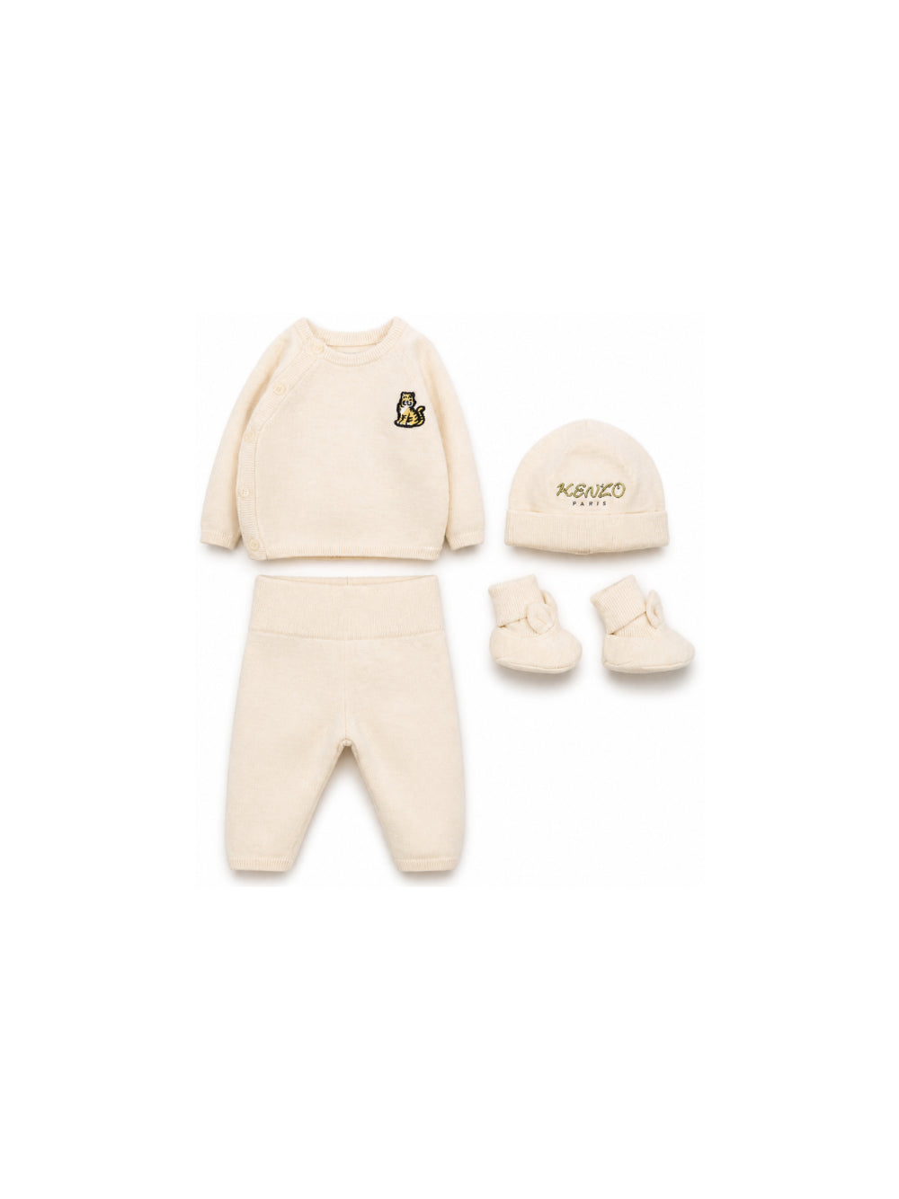 Completo per neonati Kenzo Kids beige con berretto e calzini K62078 C17 KENZO KIDS 