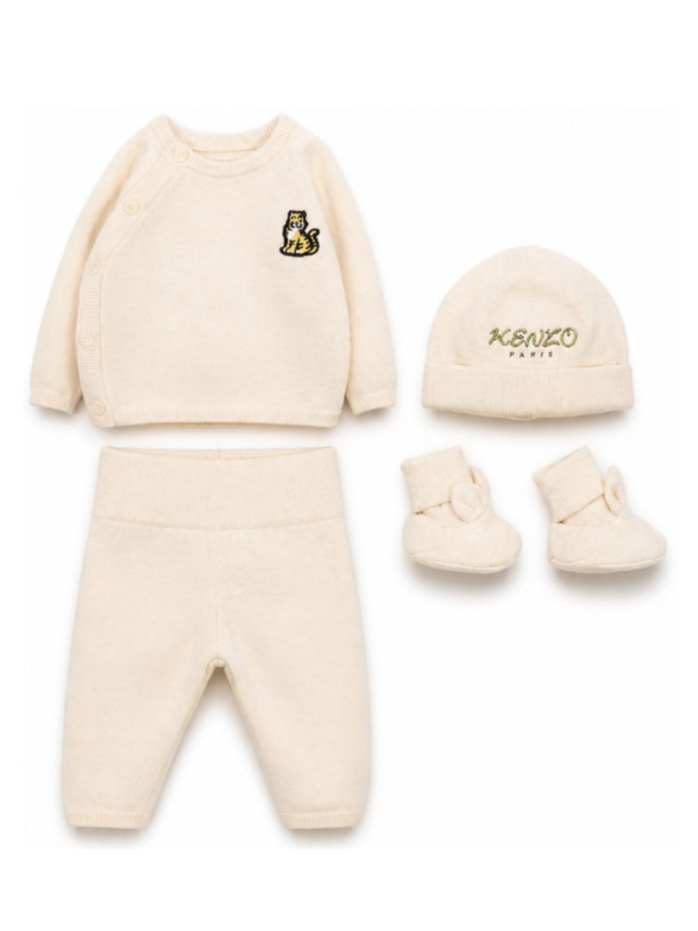 Completo per neonati Kenzo Kids beige con berretto e calzini K62078 C17 KENZO KIDS 