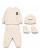 Completo per neonati Kenzo Kids beige con berretto e calzini K62078 C17 KENZO KIDS 