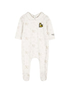 Set tutina, berretto e bavaglino per neonati Kenzo Kids bianco con stampa monogramma K62079 117 KENZO KIDS 