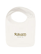 Set tutina, berretto e bavaglino per neonati Kenzo Kids bianco con stampa monogramma K62079 117 KENZO KIDS 
