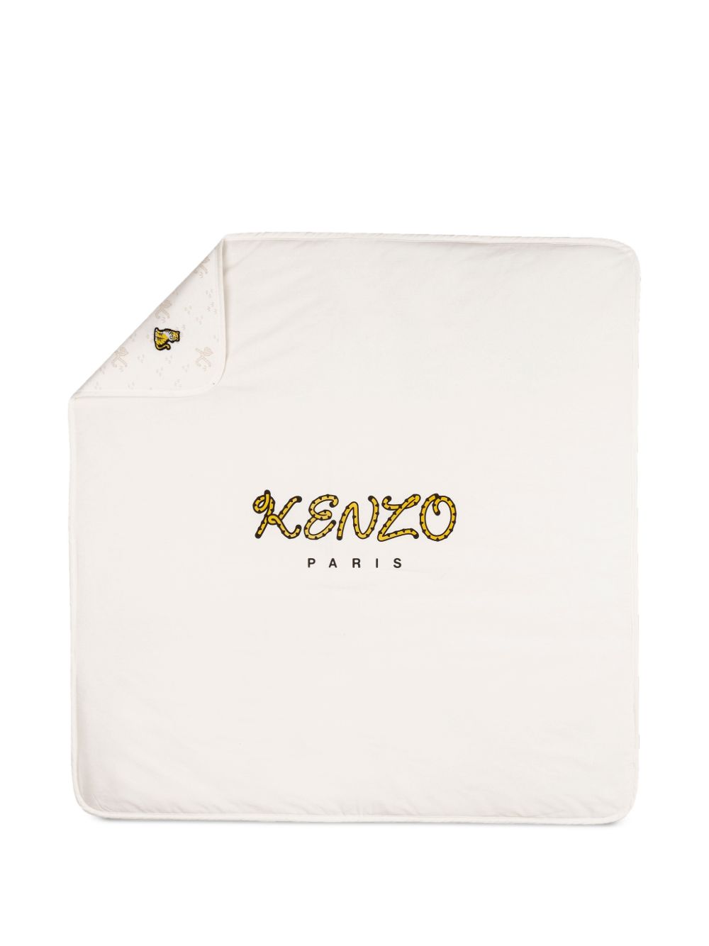 Coperta per neonati Kenzo Kids bianca con stampa logo K62080 117 KENZO KIDS 