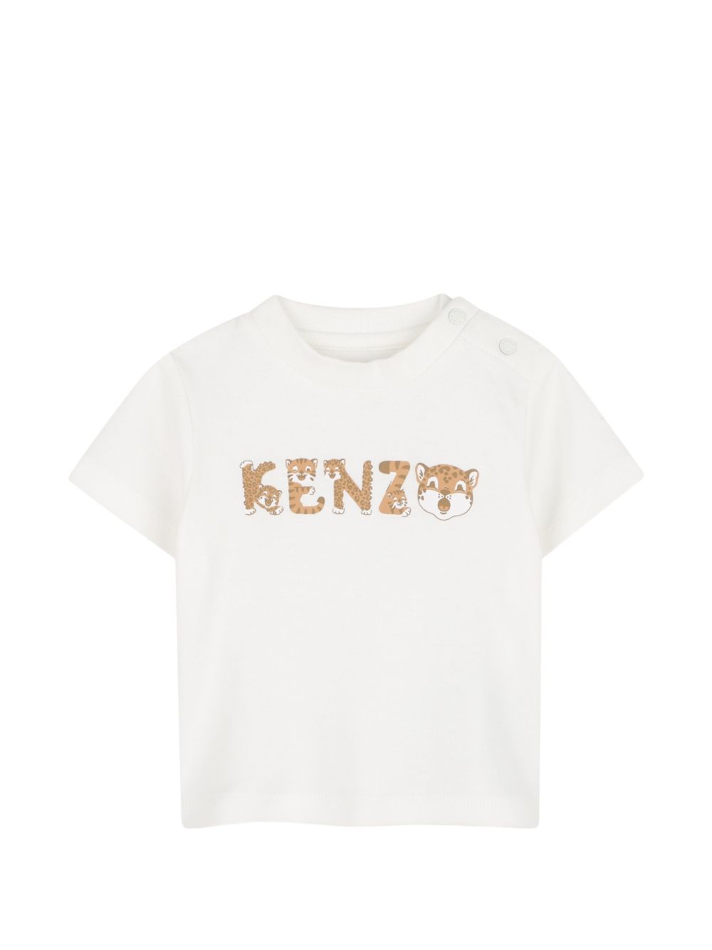 Set tre pezzi per neonati Kenzo Kids beige con stampa tigre K62090 230 KENZO KIDS 
