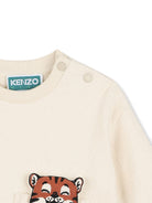 Completo per neonati Kenzo Kids beige con applicazione frontale K62101 21G KENZO KIDS 