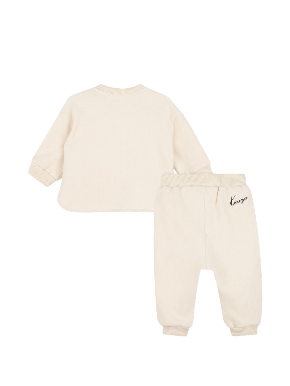 Completo per neonati Kenzo Kids beige con applicazione frontale K62101 21G KENZO KIDS 