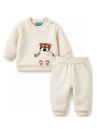 Completo per neonati Kenzo Kids beige con applicazione frontale K62101 21G KENZO KIDS 