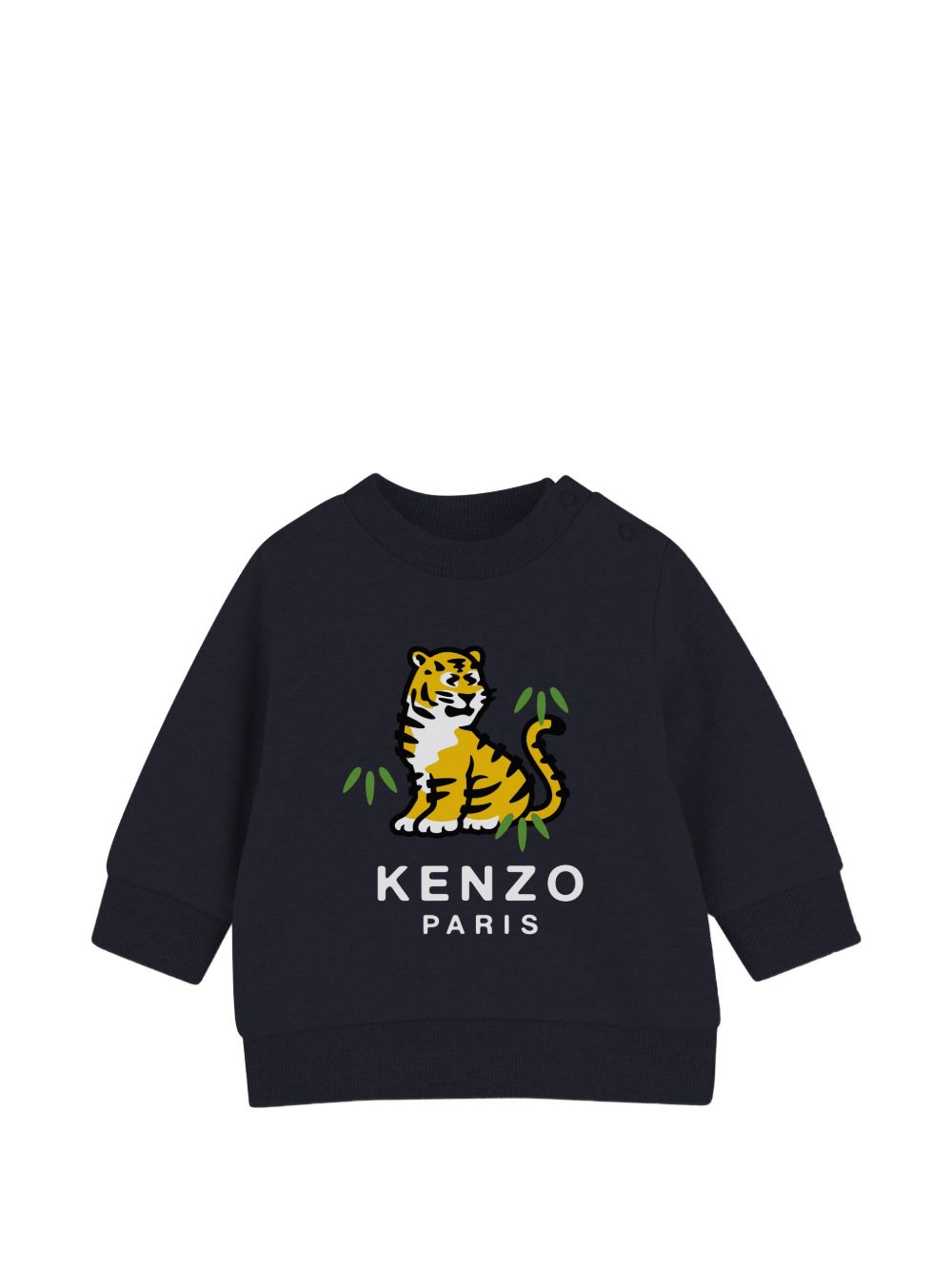 Tuta sportiva per neonati Kenzo Kids blu con stampa tigre sul davanti K62102 845 KENZO KIDS 