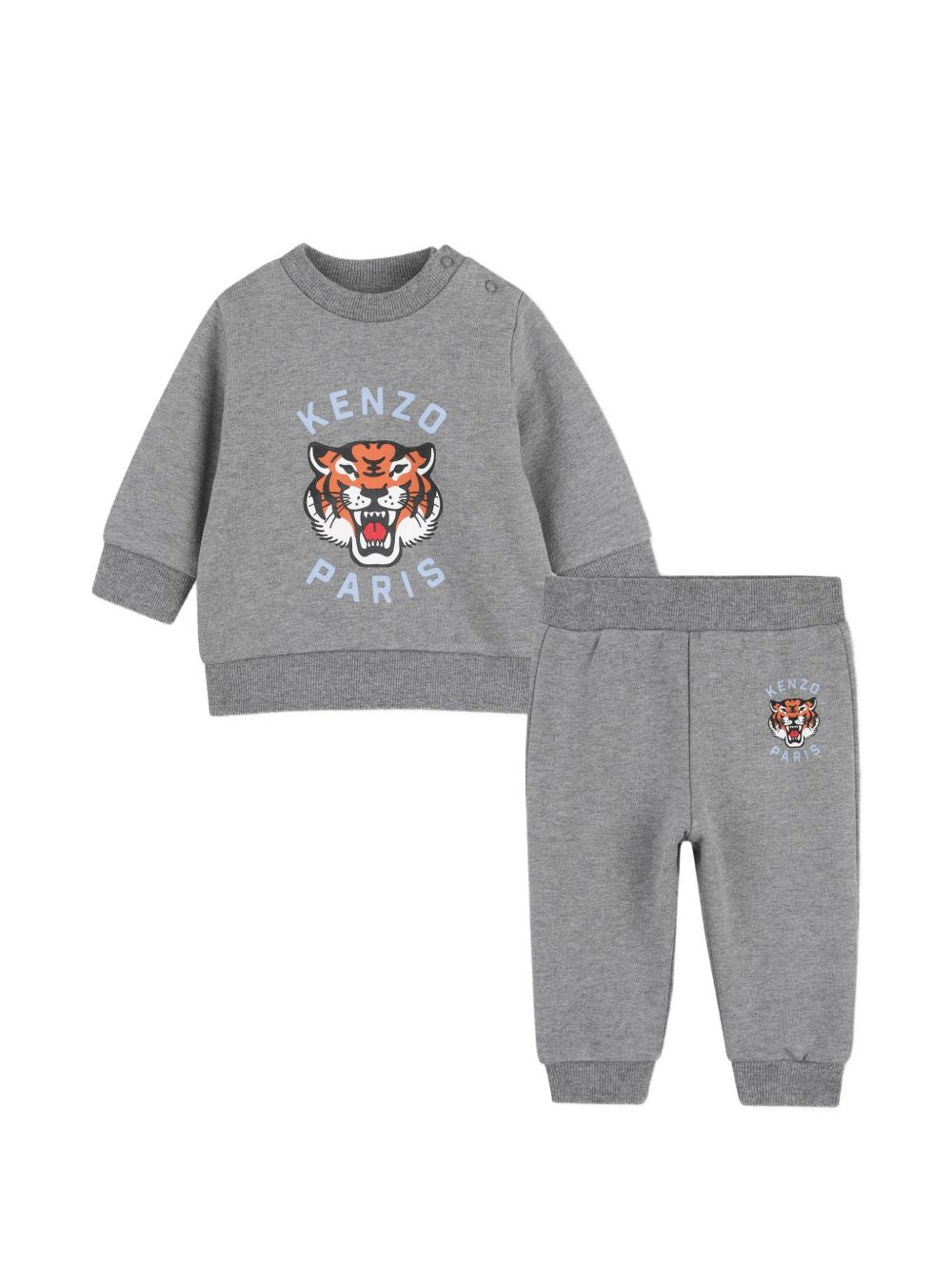 Tuta sportiva per neonato Kenzo Kids grigia con stampa Tiger K62102 A29 KENZO KIDS 