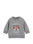 Tuta sportiva per neonato Kenzo Kids grigia con stampa Tiger K62102 A29 KENZO KIDS 