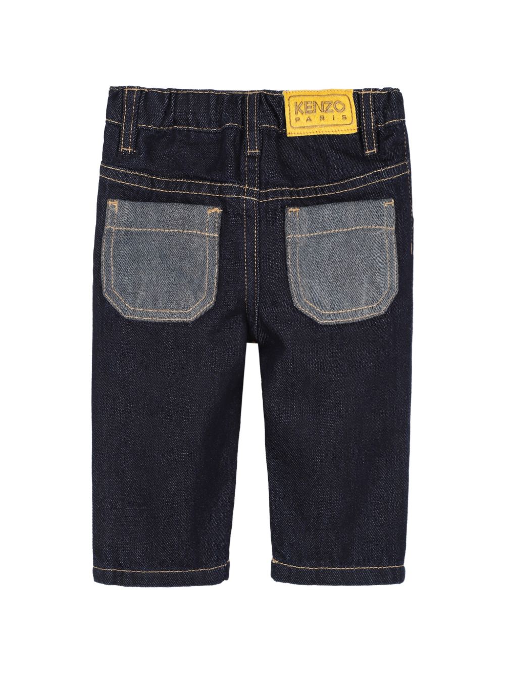 Jeans per neonato Kenzo Kids denim con cuciture a contrasto K62106 Z35 KENZO KIDS 
