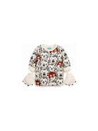 Abito per neonata Kenzo Kids beige con stampa Tiger K62119 21G KENZO KIDS 