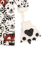 Abito per neonata Kenzo Kids beige con stampa Tiger K62119 21G KENZO KIDS 