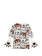 Abito per neonata Kenzo Kids beige con stampa Tiger K62119 21G KENZO KIDS 