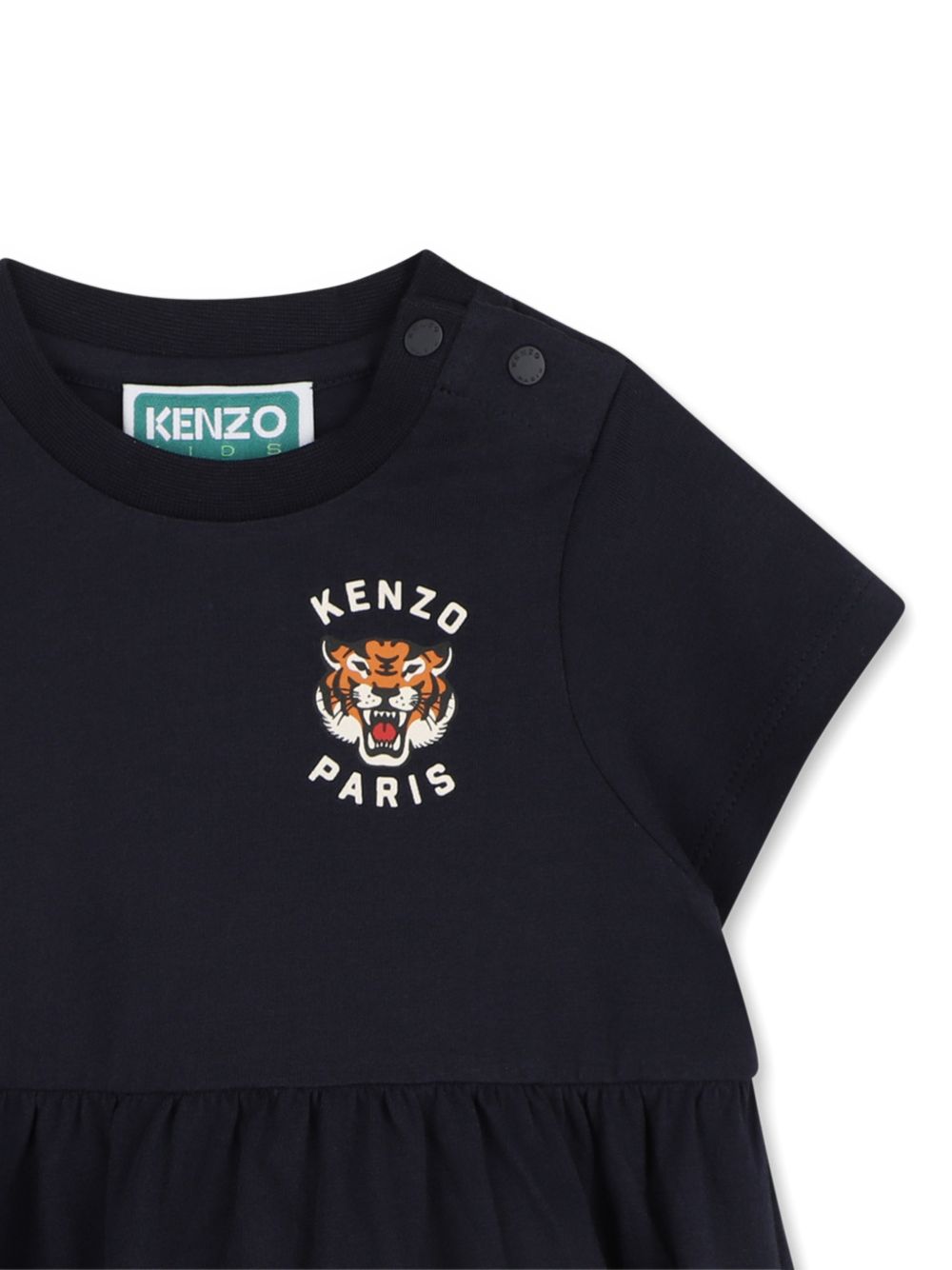 Abito per neonata Kenzo Kids blu con stampa Tiger K62122 845 KENZO KIDS 
