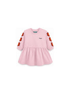 Abito svasato per neonata Kenzo Kids rosa con stampa Boke Flower K62123 44F KENZO KIDS 