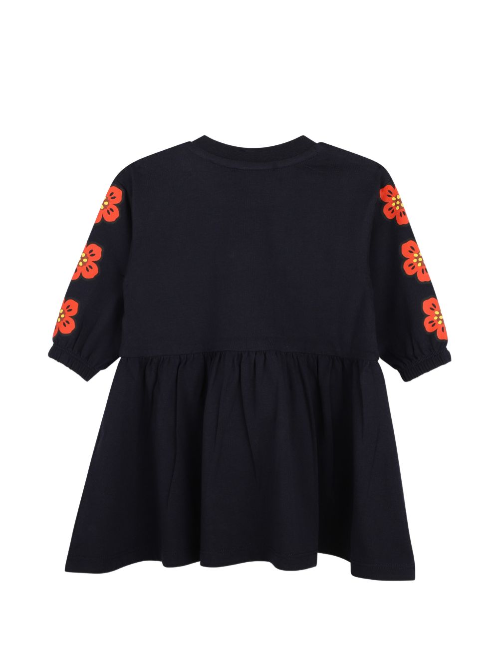 Abito svasato per neonata Kenzo Kids blu con stampa Boke Flower K62123 845 KENZO KIDS 