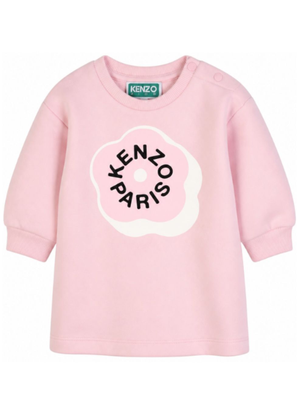 Abito per neonata Kenzo Kids rosa con stampa Boke Flower K62124 44F KENZO KIDS 