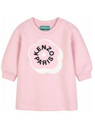 Abito per neonata Kenzo Kids rosa con stampa Boke Flower K62124 44F KENZO KIDS 