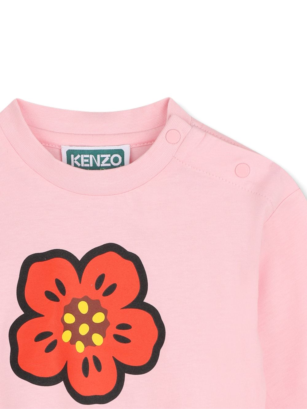 T-shirt per neonata Kenzo Kids rosa con stampa grafica K62129 44F KENZO KIDS 