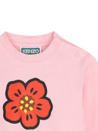 T-shirt per neonata Kenzo Kids rosa con stampa grafica K62129 44F KENZO KIDS 